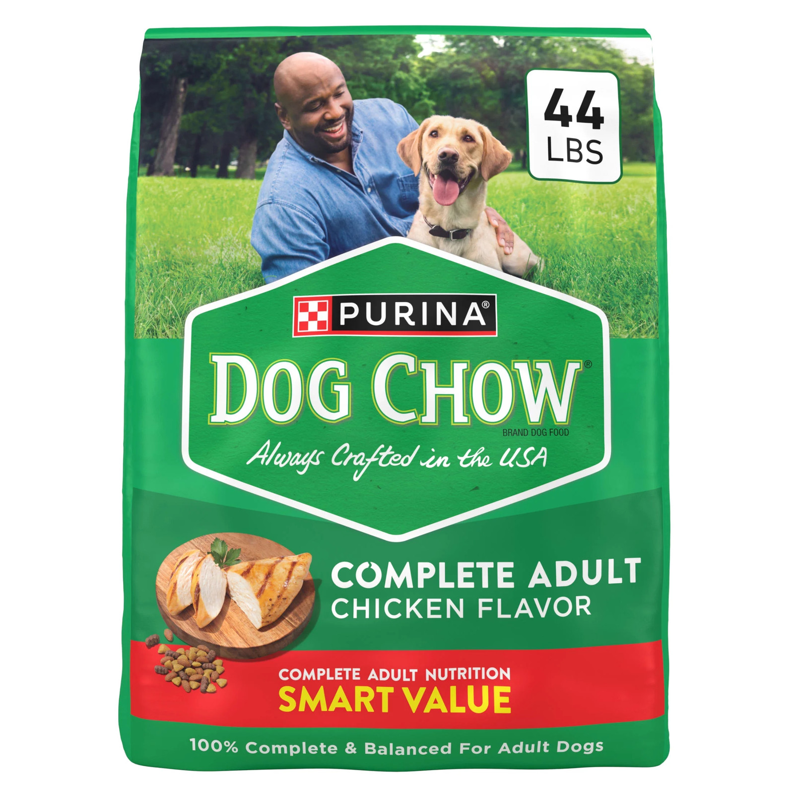 Purina  Complete, Dry Dog Food for Adult Dogs High Protein, Real Chicken, 44 Lb 