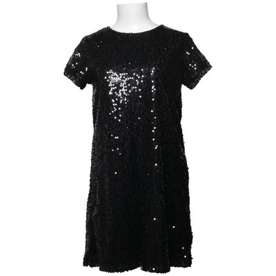 Qed London, Cocktailkleid, Größe: S, Schwarz/Silber, Elasthan/Polyester #Zzf
