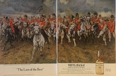 1980 Whyte & Mackay Scotch PRINT AD Scotland For Ever! VTG 80s Last of the Best