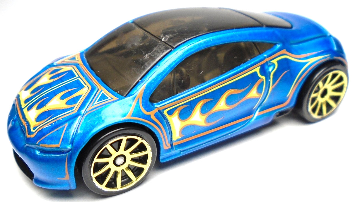 2007 HOT WHEELS CODE CAR MITSUBISHI ECLIPSE CONCEPT CAR BLUE 1:64 DIECAST 2 3/4"