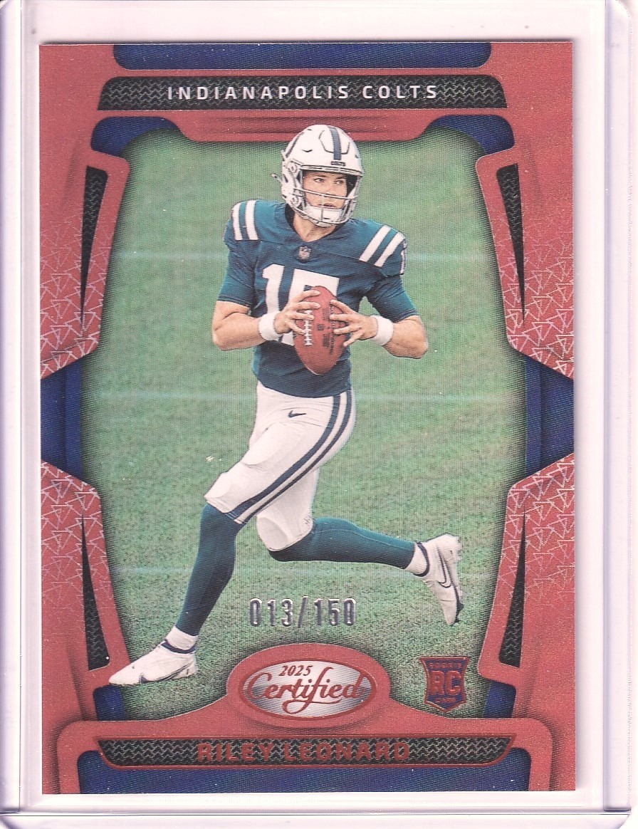 2025 Certified RILEY LEONARD #137 Mirror ORANGE of RC / 150 Colts