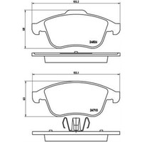 Brembo BremsbeläGe Bremsbelegsatz Vorne FüR Renault ScéNic III Grand