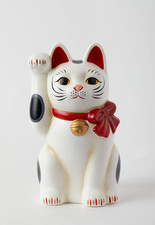 Lucky Cat Maneki Neko Wealth Lucky 15CM Japanese Hand Painted