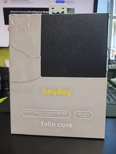 heyday Apple iPad Air 10.9" and iPad Pro 11" Case - Black Saffiano