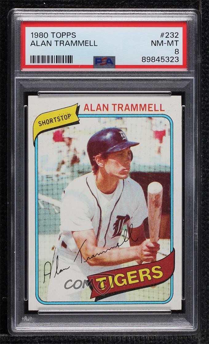 1980 Topps Alan Trammell #232 PSA 8 HOF 0nr3