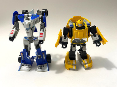 Transformers Classics Chug Deluxe Mirage & Bumblebee Figures Lot of 2 Incomplete