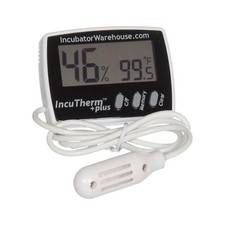 IncuTherm  Plus Digital Thermometer and Hygrometer for Egg Incubator - Lar