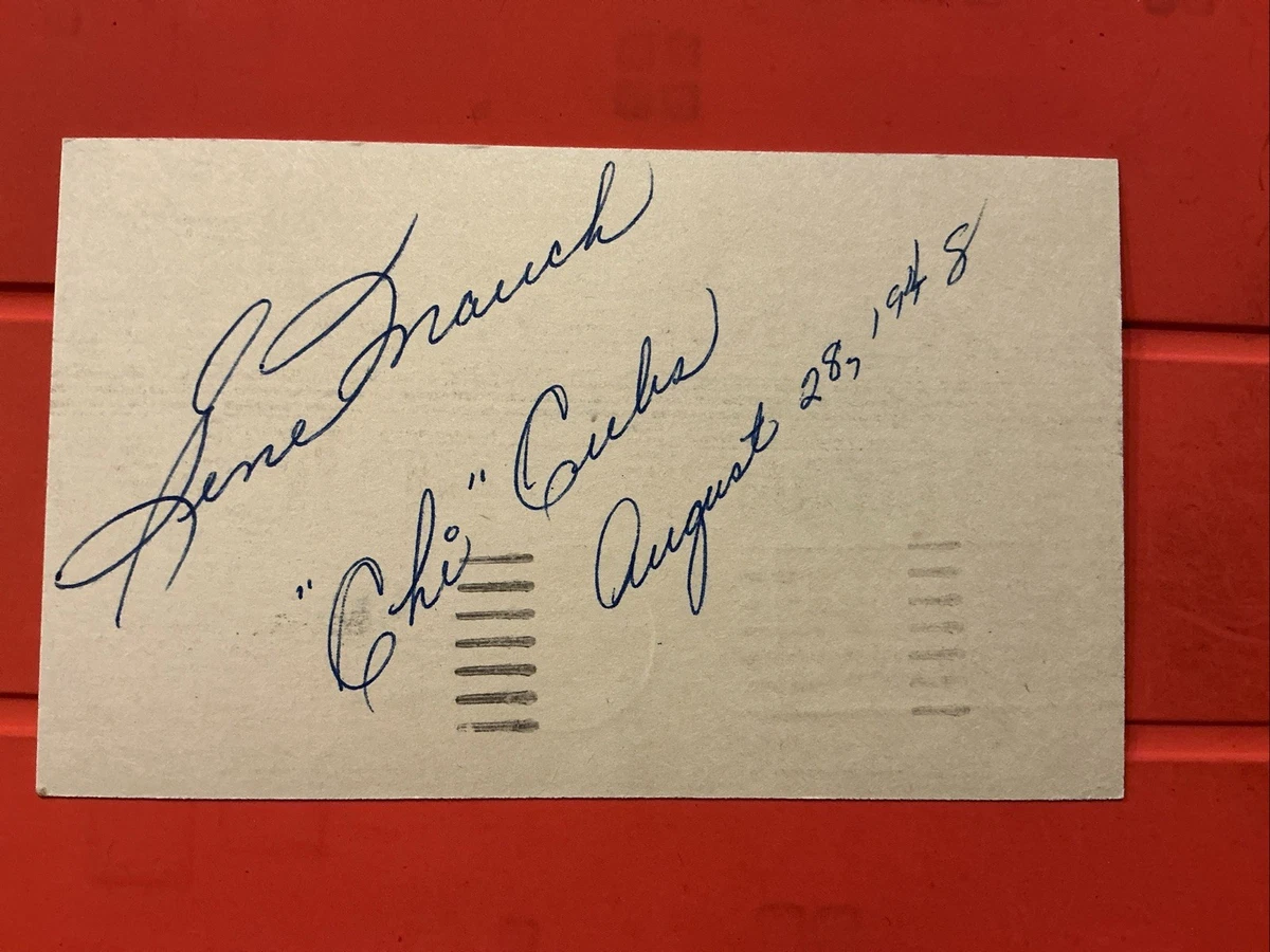Gene Mauch MLB Original Autographed Items for sale | eBay