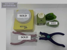 pre-owned decorative paper punch, various styles, your choice, various brands