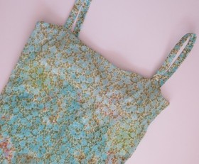 Malizia La Perla Italy Fiori Mixed Scale Floral Print Cami Chemise 1999-2002