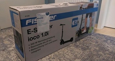 FISCHER 61346 IOCO 1 E-Scooter (8 Zoll, Schwarz)