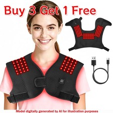 HOT Near Infrared Red Light Therapy Shawl Device for Shoulder Back Pain Relief