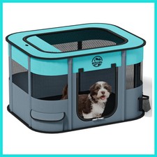 Puppy Playpen Cat Dog Crate: Play Pen Indoors Pet Playpens Portable Foldable ...