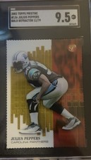 2002 TOPPS PRISTINE GOLD REFRACTOR #136 JULIUS PEPPERS RC HOF /79 