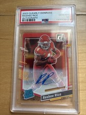 2023 Panini Clearly Donruss - Rashee Rice Rookie Auto - PSA Gem Mint 10