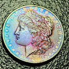 Ag22 💎 UNC 1884 O Morgan Silver Dollar - Gorgeous Filled Mint Mark