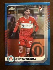 2025 Topps Chrome Mls - Brian Gutierrez #89 Blue Refractor /150