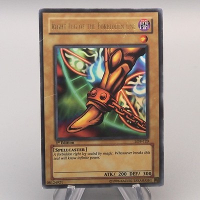 Yu-Gi-Oh Right Leg of Forbidden One LOB-120 1st Edition VG-G Asian English v055