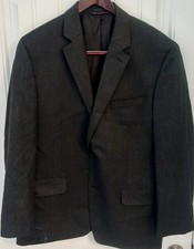Izod Men 44 R Charcoal Sportcoat NWT F711 