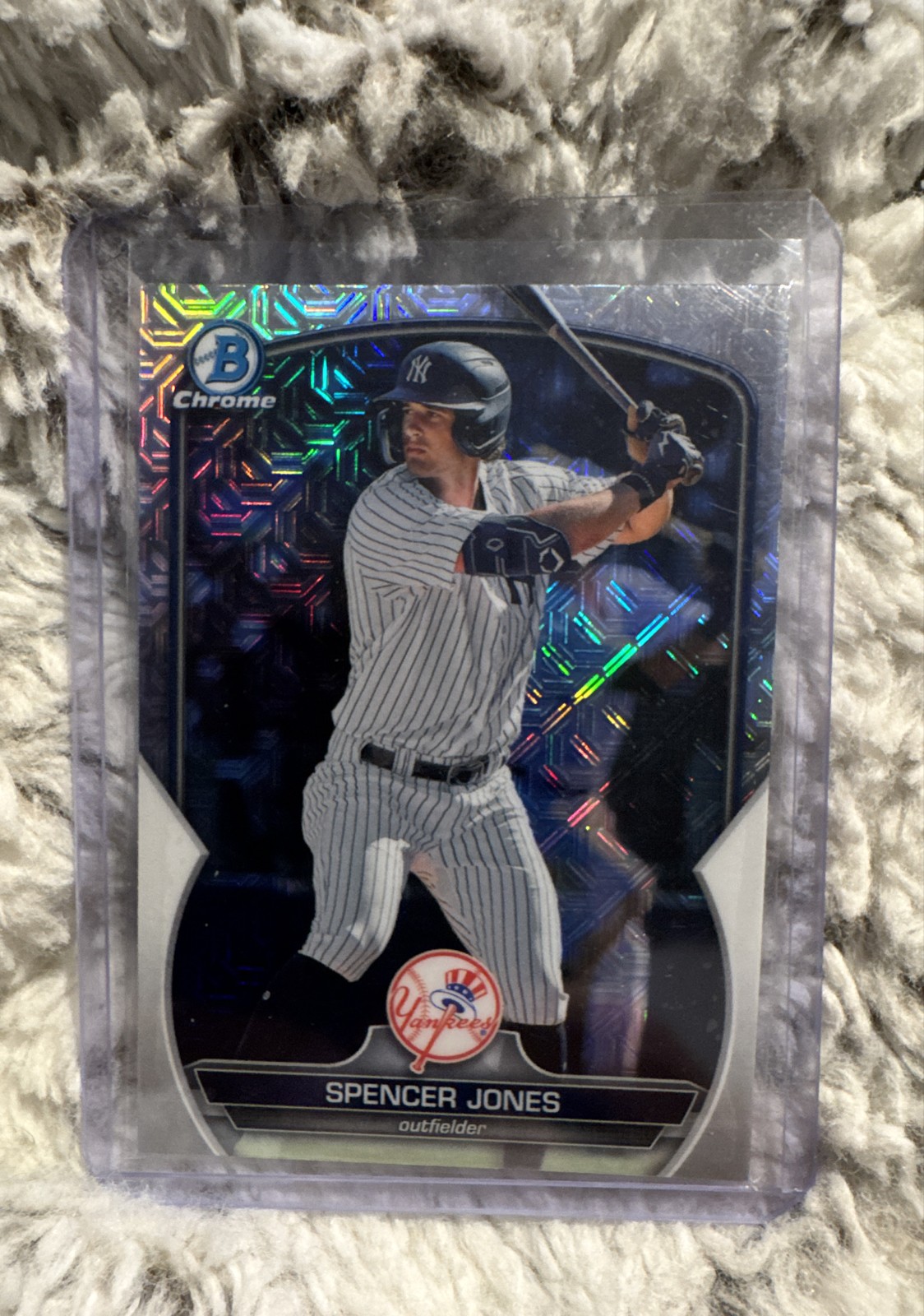 2023 Bowman - Chrome Prospects Spencer Jones #BCP-139 Mojo Refractor (RC)
