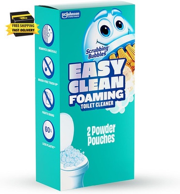 Scrubbing Bubbles Easy Clean Foaming Toilet Bowl Cleaner, Easy Drop in Powder Po