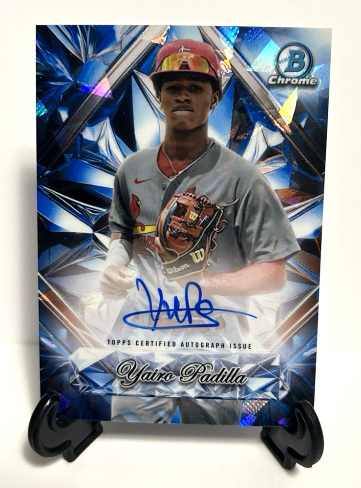 YAIRO PADILLA 2025 BOWMAN CHROME SAPPHIRE SELECTIONS AUTO -Cardinals!