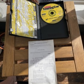 Sega Saturn Steering Wheel Plus Sega Rally & Touring Car Games Bundle