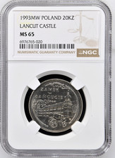 Poland 20.000 Zloty 1993  NGC MS 65 UNC Lancut Castle