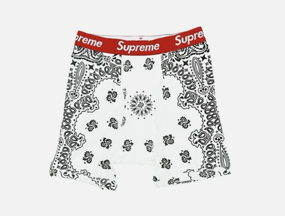 Supreme/Hanes Bandana Briefs, Underwear, Single Pair, Black/White