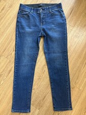 Women's Curve Appeal Skinny Blue Jeans, Size 8/29, Dark Wash, Stretch Slimming