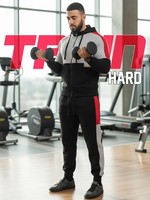 Mens Tracksuit Full Set 2 Piece Sweatsuit Athletic Hooded Tracksuits Full Zip