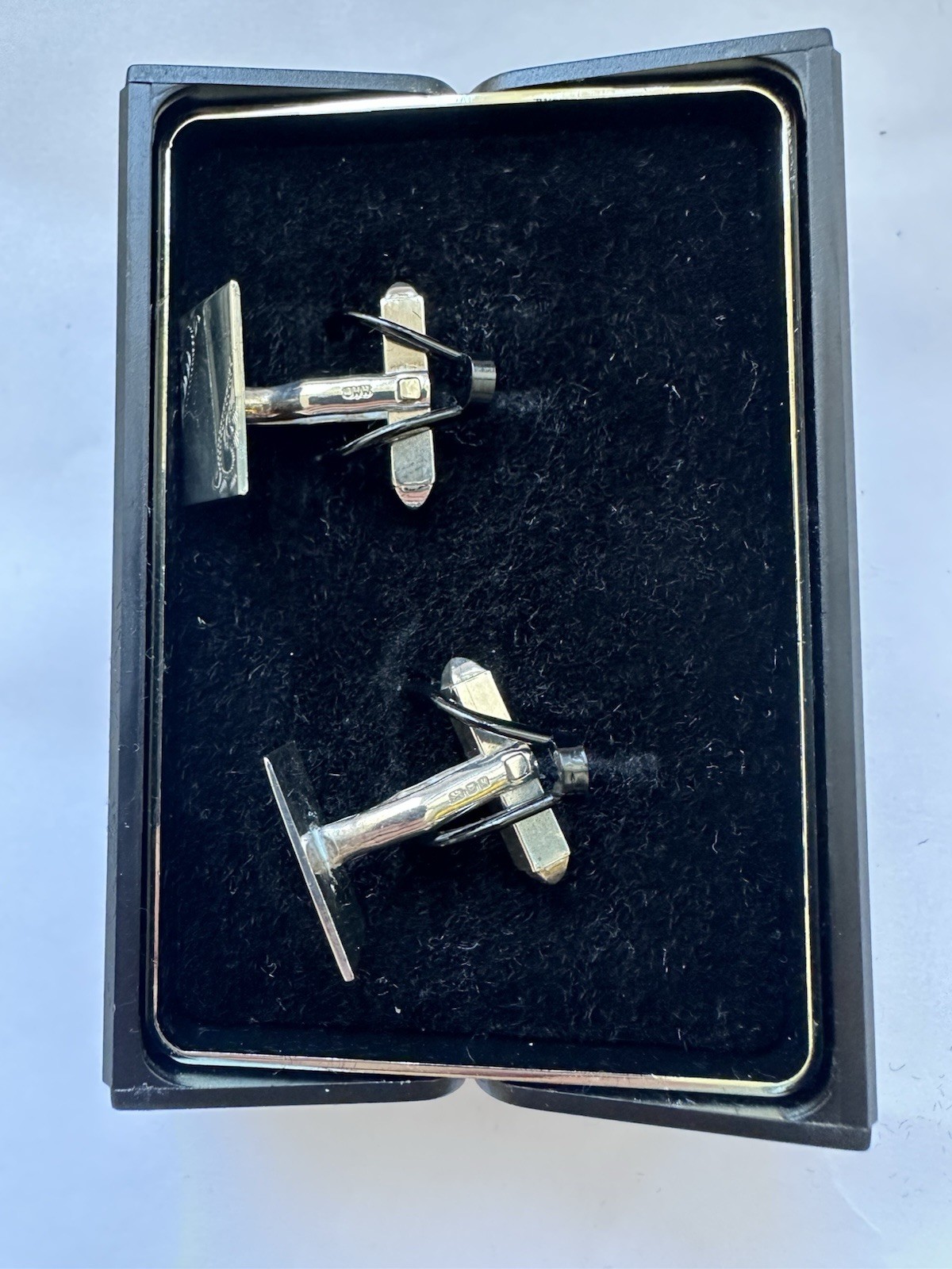 Solid 925 silver Hallmarked Cufflinks Great Quali… - image 12