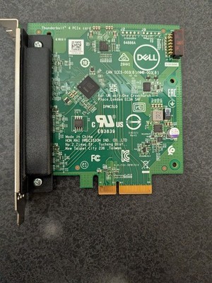 Dell Thunderbolt 4 Dual-Port Type-C/DP PCIe Add-In Card Dell P/N: 07R4VG