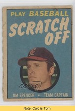 1971 Topps Scratch Off Scratched Jim Spencer READ 1m8