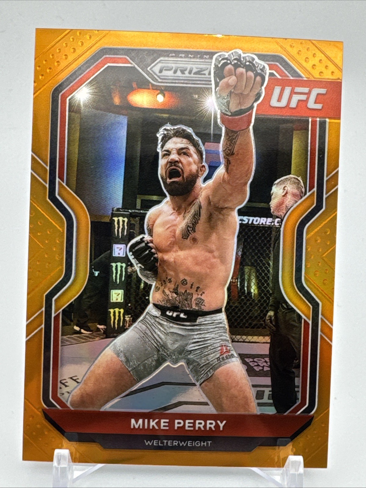 Mike Perry 2021 Prizm Orange 4/99 UFC- 4169