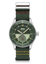 Orologio Uomo AVI-8 Flyboy Airmaster Sector Quarzo Meca Cinturino Nylon Verde 50M