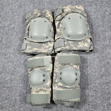 BPE Tactical Military Knee Elbow Pads Set Size Medium Made in USA ACU Camo Gear