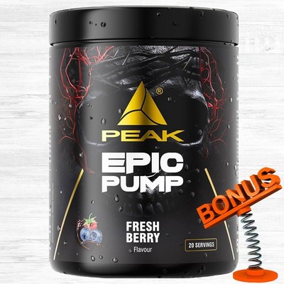 Peak Epic Pump 500g Dose 53,98  /kg  Hardcore Pre Workout Booster + Bonus