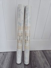 Laura Ashley Home Lilac Duck Egg Wallpaper x2 Rolls Same Batch New Discontinued