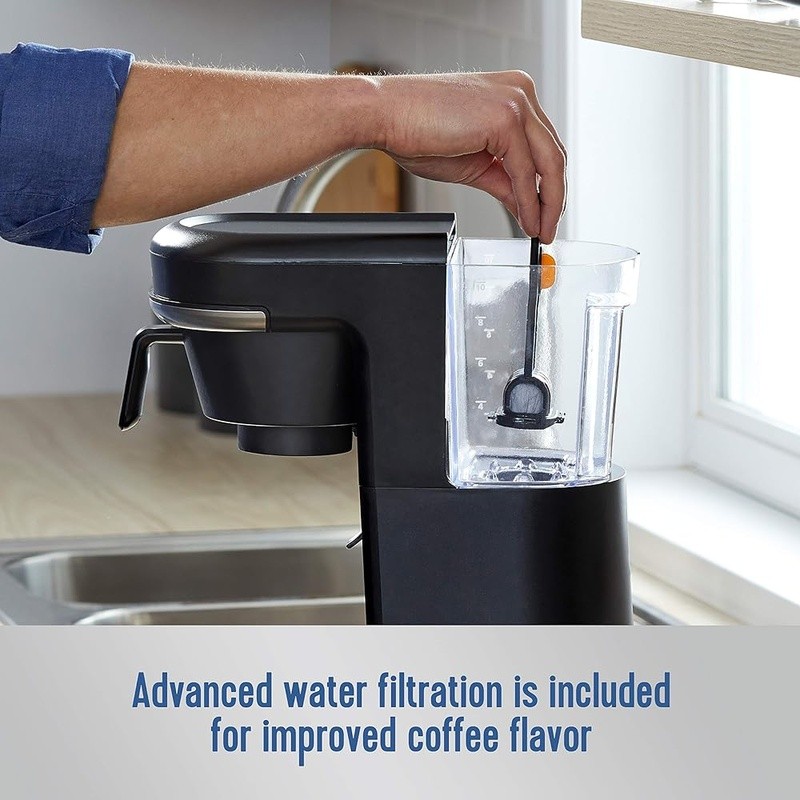 Compact Two Way Coffee Maker K Cup Compatible Strong Brew Auto Pause 10 Cup New