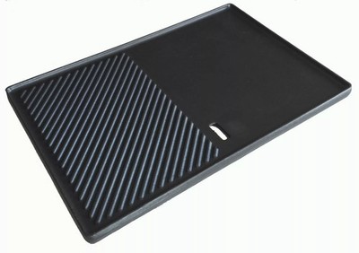 ABVERKAUF Grillplatte aus Gusseisen Wendeplatte Steakplatte