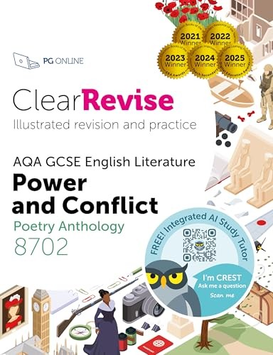 GCSE AQA English Literature Power and Conflict poetry guide: Illustrated Revision and Practice with Free CREST integrated AI tutor (ClearRevise GCSE English Literature Anthology 8702) - Image 8