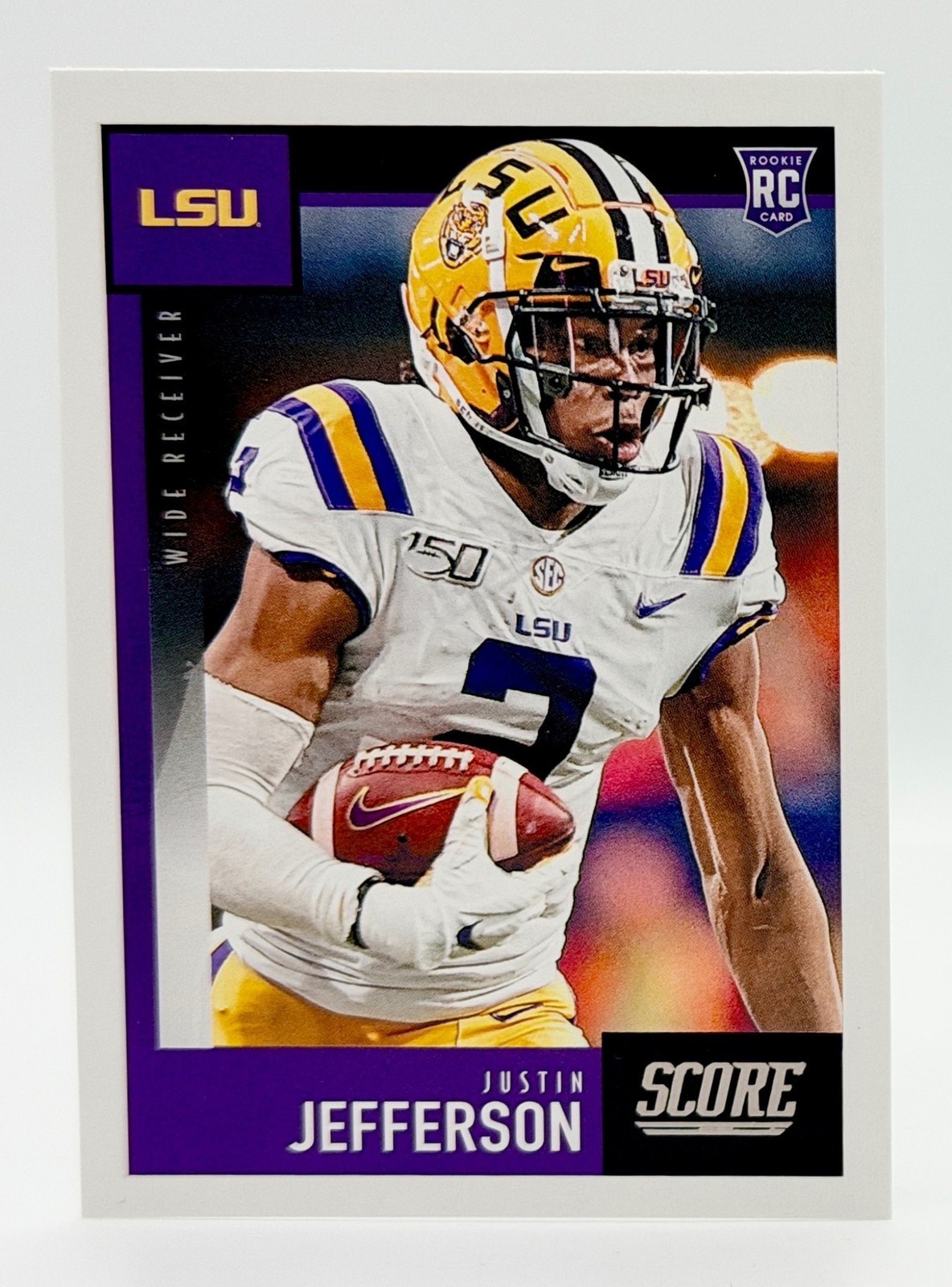 2020 Panini Score #430 Justin Jefferson RC Minnesota Vikings