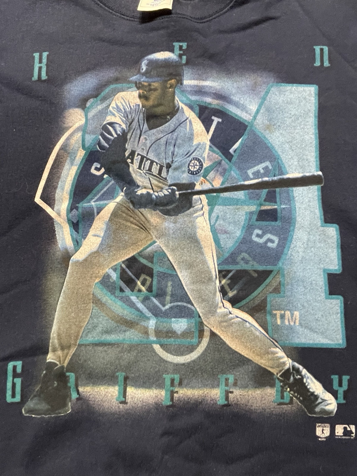 ALTRA Camicia Griffey Jr FELPA nuova con etichette adulto bambino (vedi foto per dettagli)