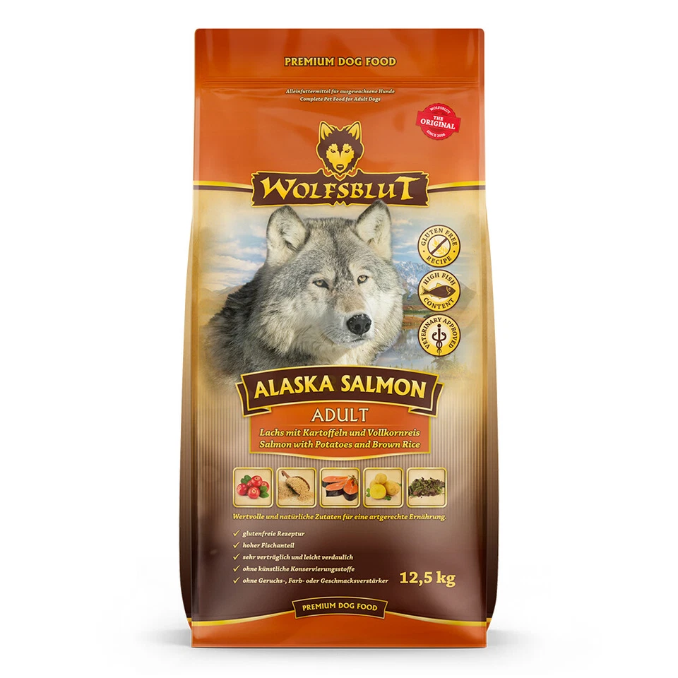 Wolfsblut Adult Alaska Salmon - Lachs und Kartoffeln Trockenfutter 12,5 kg - Bild 2 von 4