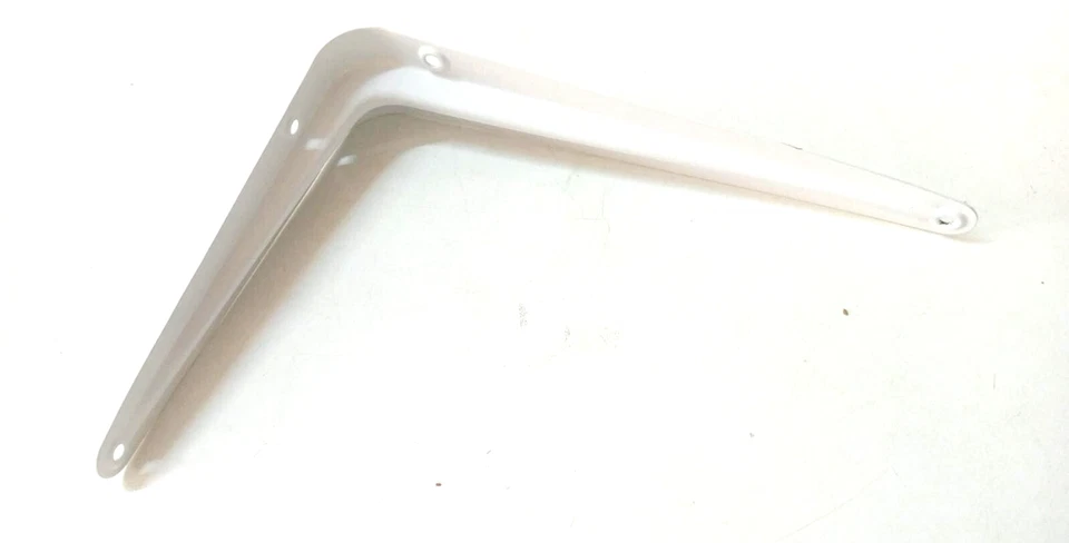 REGGIMENSOLA NERVATA BIANCA SUPPORTO BASE REGGI MENSOLA STAFFA PEZZI 2 FISCHER - Immagine 2 di 4