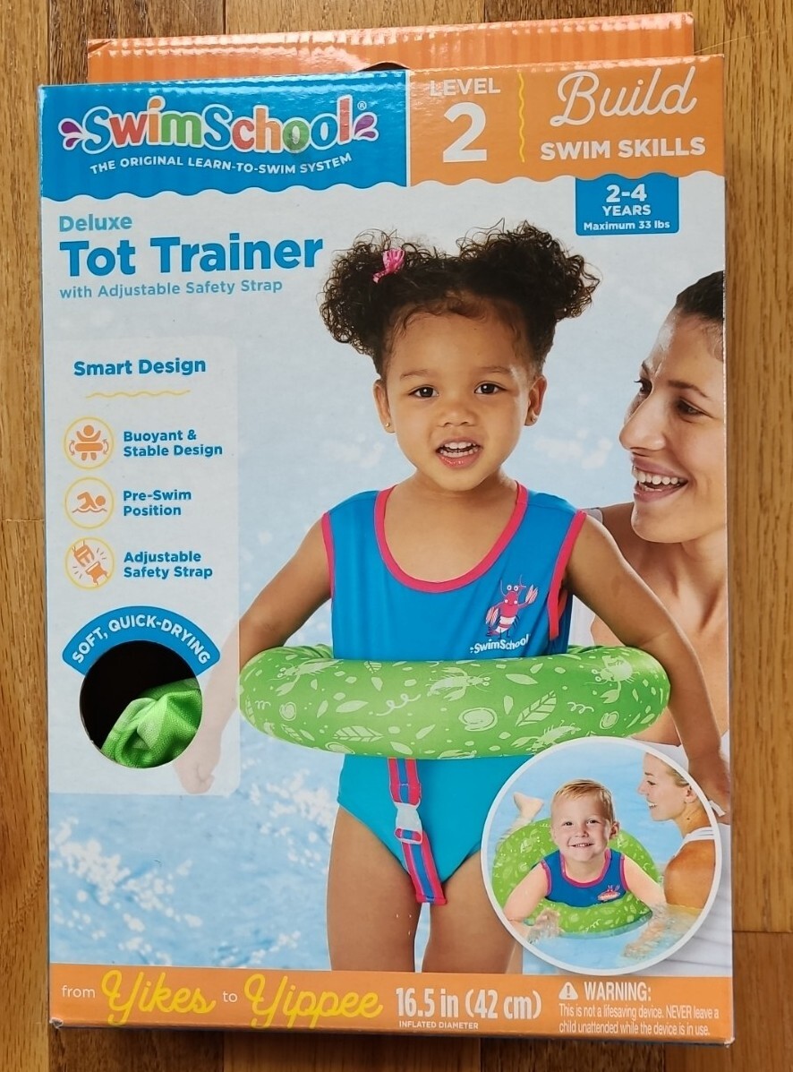 Swim School Deluxe Tot Trainer w/ Adjustable Safety Strap LEVEL 2 Ages