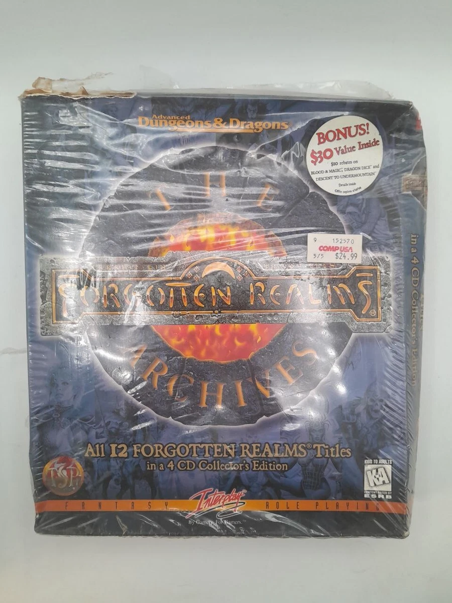 Jeu PC Birthright (Advanced Dungeons & Dragons) - Édition Big Box Complète 1997 Par Sierra - Bon état