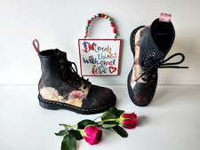 Dr Martens New Order Power Roses Joy Division  1460 Ankle Boots Uk5 Eu38 Us7