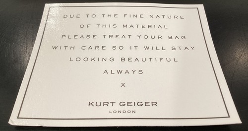 Kurt Geiger Mini Brixton Pink Tweed Gold Metallic Threading 8" x 2.25" x 5.5" - Picture 9 of 13